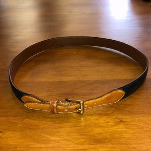 Leather Contrast Brown and Tan Women’s Belt